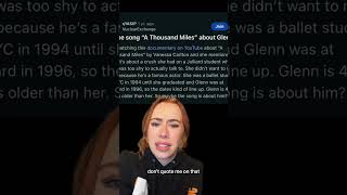 Is A Thousand Miles by Vanessa Carlton about DENNIS?