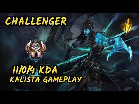 S04 Upset (KALISTA) vs XAYAH - 11/0/4 KDA BOTTOM ADC CHALLENGER GAMEPLAY - EUW