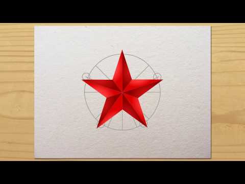 рисуем звезду how to draw a star