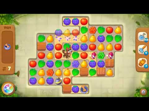 Gardenscapes Area 9 Day 1 Level 1909 - No Boosters Or Hacks