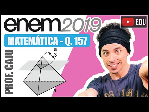 [ENEM 2019] 157 📘 GEOMETRIA ESPACIAL As luminárias para um laboratório de matemática serão