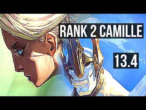 CAMILLE vs GALIO (TOP) | Rank 2 Camille, 6 solo kills, Godlike, 10/3/5 | KR Challenger | 13.4