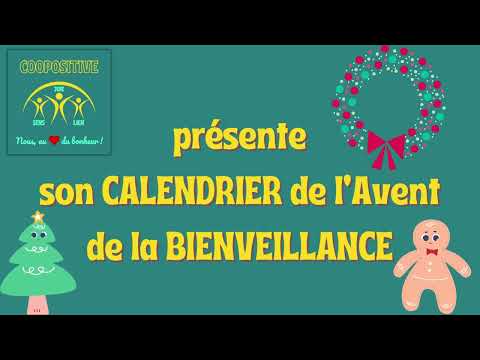 Calendrier de l'Avent de la bienveillance de COOPOSITIVE
