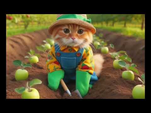 Farmer Cat in Action! 🐱🌾
