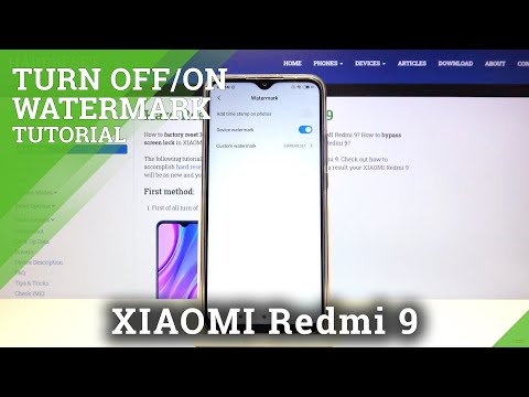 Manage Camera Watermark – XIAOMI Redmi 9 and Camera Additional Options