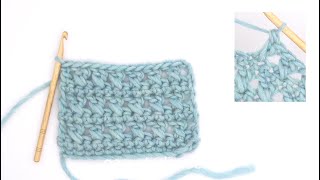How to crochet treble cross stitch