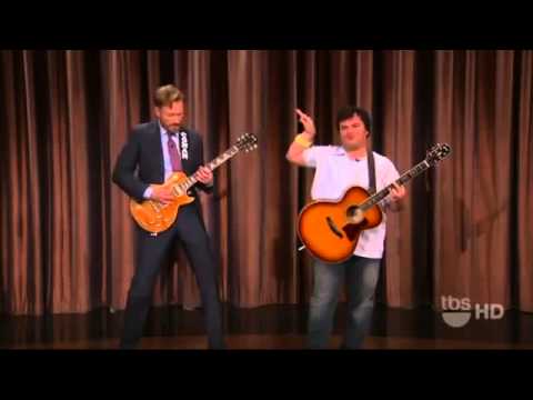 Conan O'Brien and Jack Black  Guitar Battle