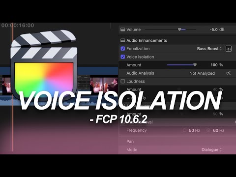 Final Cut Pro 10.6.2 - Voice Isolation = Game Changer!?