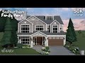 Suburban Family Home - 50K Exterior - Bloxburg Speed Build