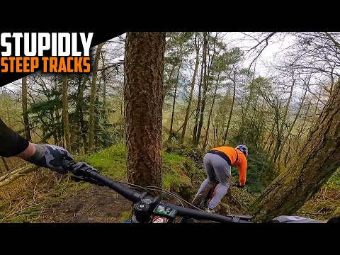 DROPPING INTO INSANELY STEEP DOWNHILL MTB TRACKS!!