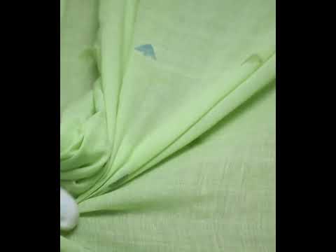 Geometric Green Jamdani Pure Cotton 55 GSM Handwoven Fabric — video