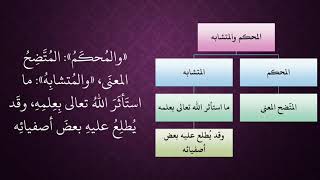 الدرس 63   المحكم والمتشابه image