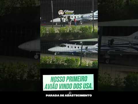 Primeiro avião Internacional dos EUA posa no aeroporto de Querência MT. #agênciadanotícia
