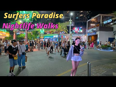 Friday Night Walks - Surfers Paradise Gold Coast Australia - Nightlife Fun
