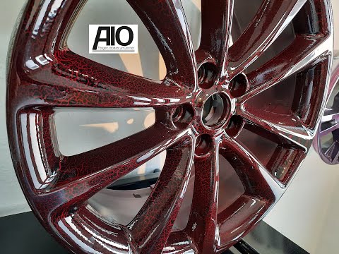 Crackle Lackieren Tuning Effektlackierung Felgen Riss Lackierung AIO Felgenreparatur Center Augsburg