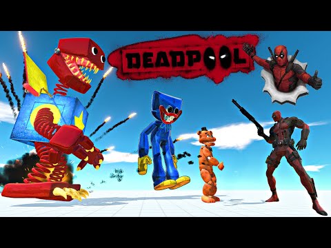 Superhero Deadpool Death Run - Animal Revolt Battle Simulator