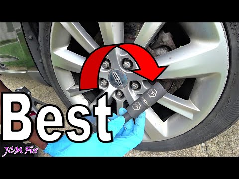 EASY Ford/Lincoln mkS Swollen Lug Nut Removal & Replacement (Complete Process)