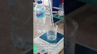 Calibration of Pipette| Pharmaceutical Analysis| CCP Kharian | 3rd Prof | #kharian #pharmd #lab