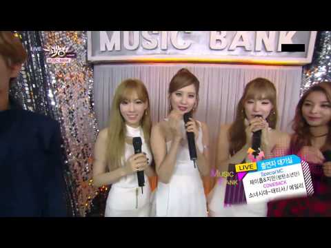 [LIVE_HD] 140926 Girls' Generation TTS & Ailee에일리 Interview @Music Bank