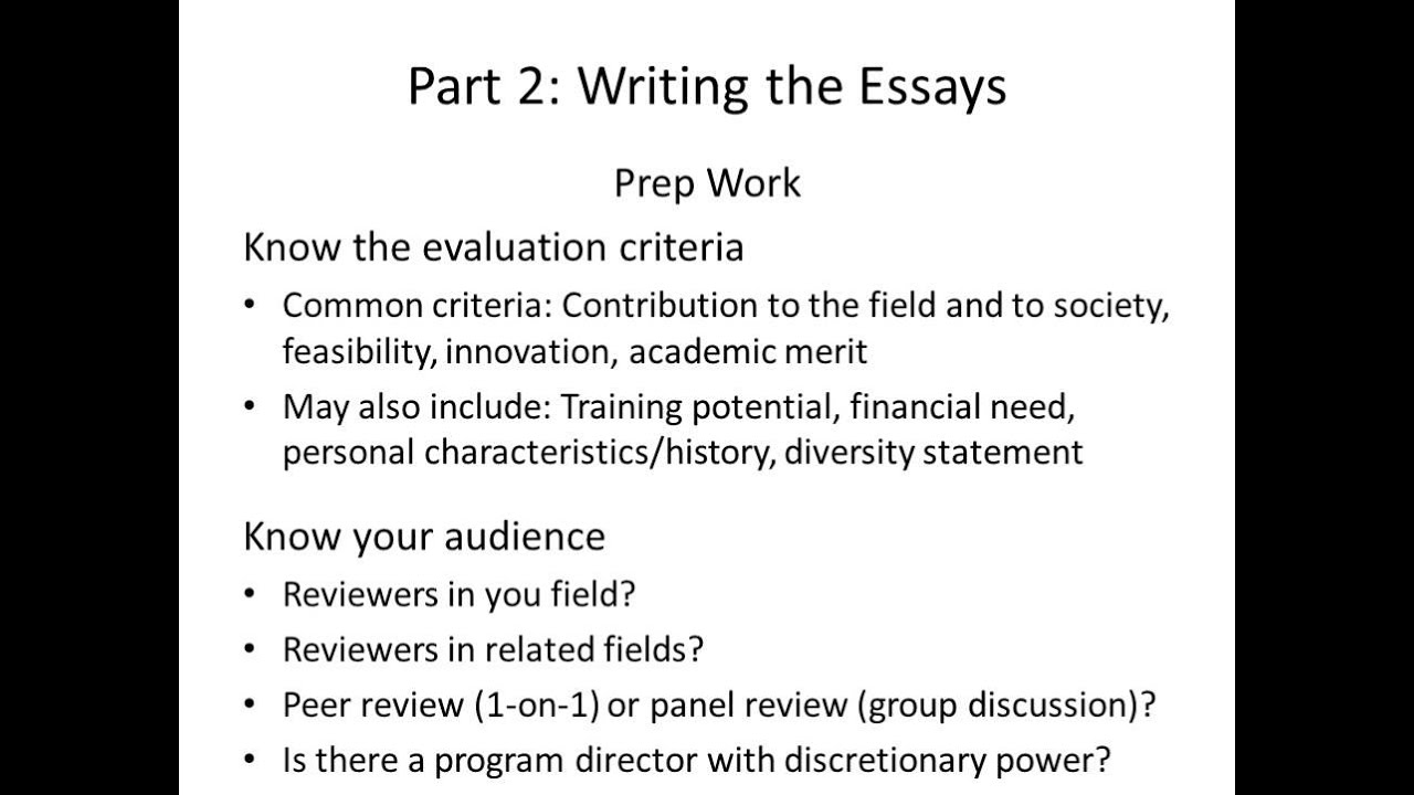 Writing Successful Grant and Fellowship Applications in the Sciences (2015)