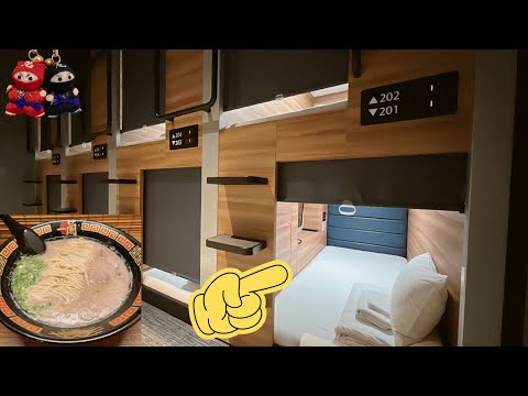 Cazare la un hotel capsulă ieftin lângă Ueno Ameyoko (piața stradală plină de viață din Tokyo)