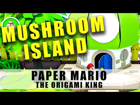 Paper Mario The Origami King Mushroom Island ice, locked door and handle location