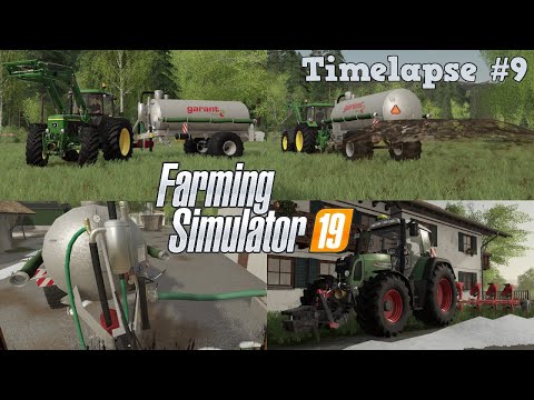 [FS19] - Timelapse #9 Stappenbach Seasons: Spring manure spreading with old John Deere Power! 💩💪🏽🚜💨