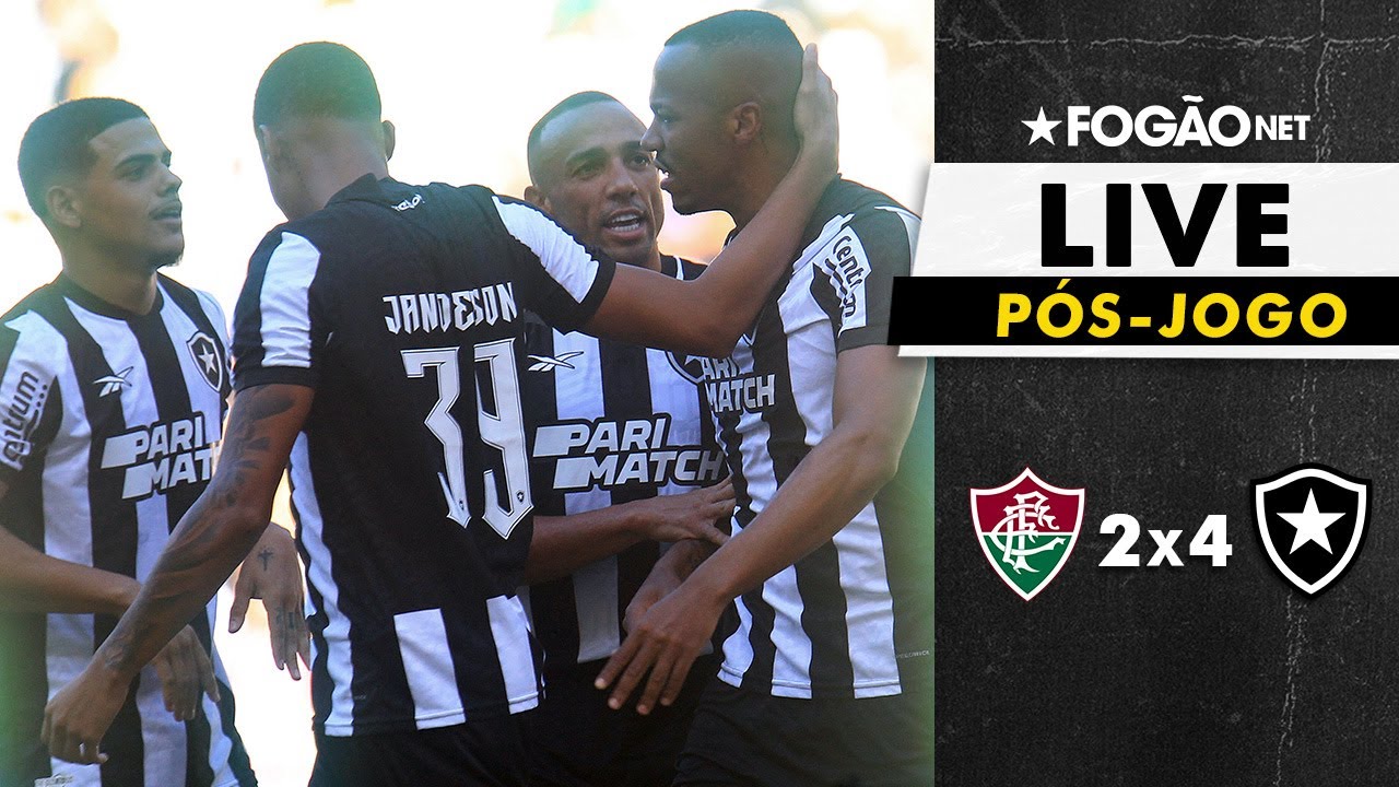 LIVE | Pós-jogo e repercussão da vitória do Botafogo por 4 a 2 sobre o Fluminense no Carioca 2024