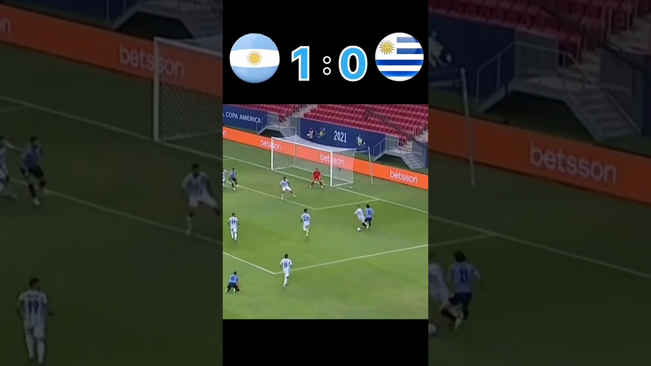 Argentina 🇦🇷 🆚 🇺🇾 Uruguay Copa America 2021#vibe #football #shorts