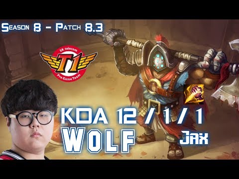 SKT T1 Wolf JAX vs KHA'ZIX Jungle - Patch 8.3 KR Ranked