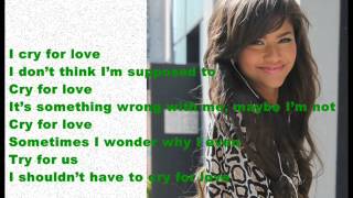 Zendaya Cry For Love Lyrics