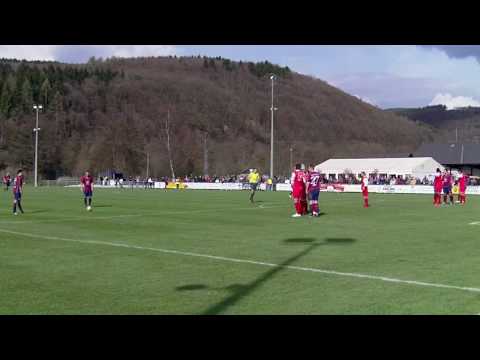 TSV Germania Windeck - SV Schermbeck: 1:0 durch David Müller per direktem Freistoß