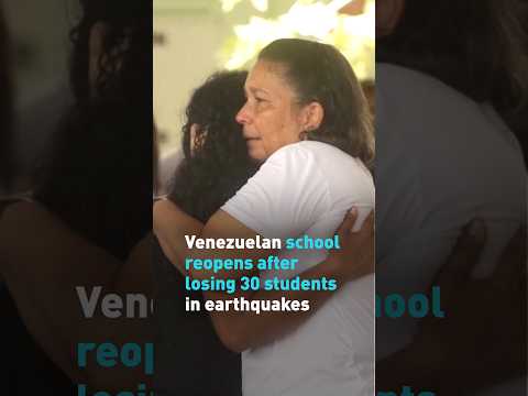 Venezuelan school reopens after losing 30 students in earthquakes