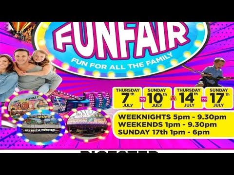 Hatwells Funfair (and a Red Kite),Bicester walkthrough Vlog. 2022.