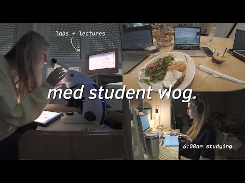 study vlog | labs, study sessions + finding balance ☕🩶