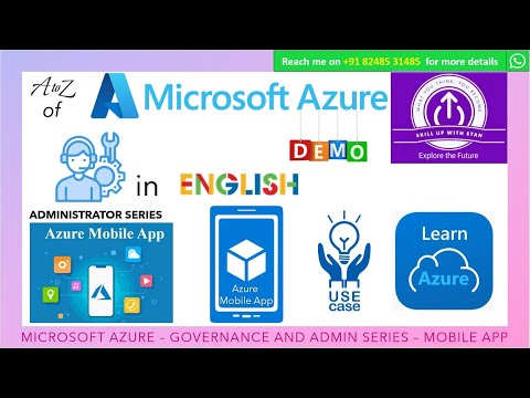A to Z of Azure in English - Management & Governance - Azure Mobile App