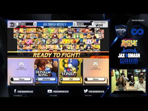 Jax Smash Weekly 3/10/16 - Afmbot(DK) Vs. Gwabs(Yoshi) WS