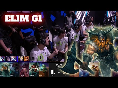 LLL vs DFM - Game 1 | Elimination Round LoL Worlds 2022 Play-Ins | LOUD vs DetonatioN FM G1