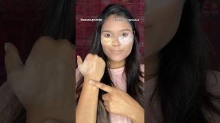 Translucent Powder VS Banana Powder ✨|#shortsvideo #viralhack #bananapowder #translucentpowder