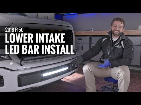 2018-20 FORD F150 ECOBOOST LOWER INTAKE LED BAR INSTALL 90W PALADIN F150LEDS