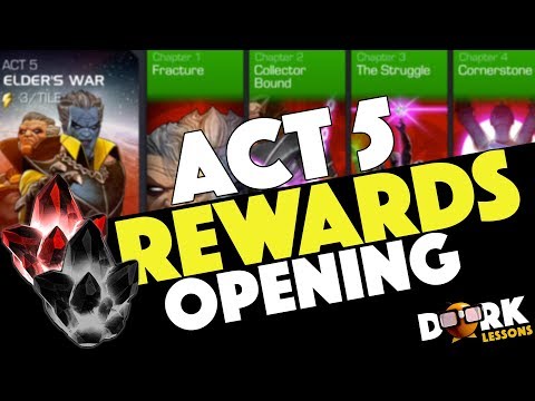 Act 5 Rewards and Opening: 5 Star Crystal, Awakening, and Rank Up Gems!