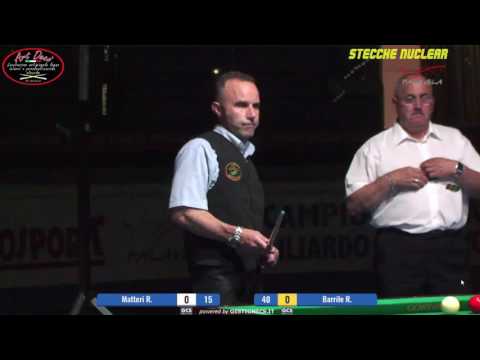 Matteri Roberto VS Barrile Renato - Campionato Italiano Biliardo 2016/2017