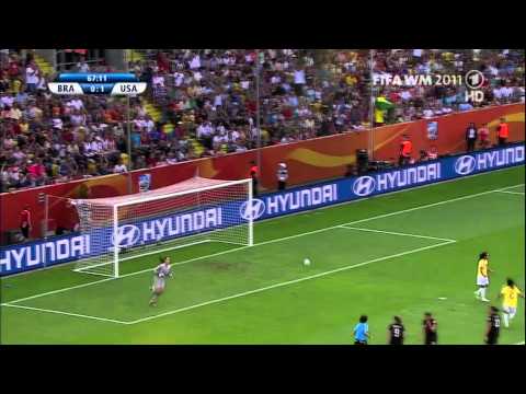 WM 2011 Brasilien - USA 1 - 1 Schiedsrichterfehlleistung