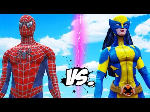 SPIDER-MAN (2002) vs X-23 (Wolverine) - Epic Battle Video