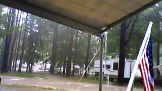 preview picture of video 'Camping in the rain at Saginaw Bay Resort'