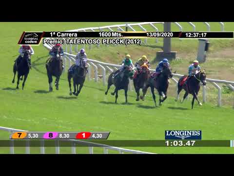 13/09/2020 – Hipodromo Maroñas – Carr 1 – TALENTOSO PLICCK (2012)
