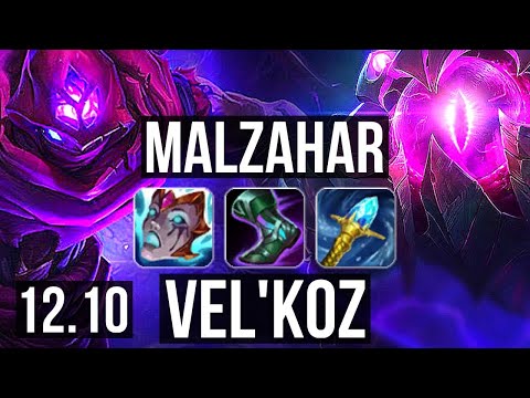 MALZAHAR vs VEL'KOZ (MID) | 6/1/17, 2.1M mastery, 1200+ games, Dominating | EUW Diamond | 12.10
