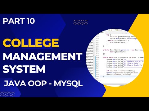 College Management System Using Java Object Oriented Programming Oop Part 10