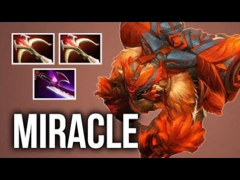 WTF BUILD DOTA2 Miracle- Crazy Earthshaker 2x Daedalus and Silver Edge Mid Carry Build Intense MMR