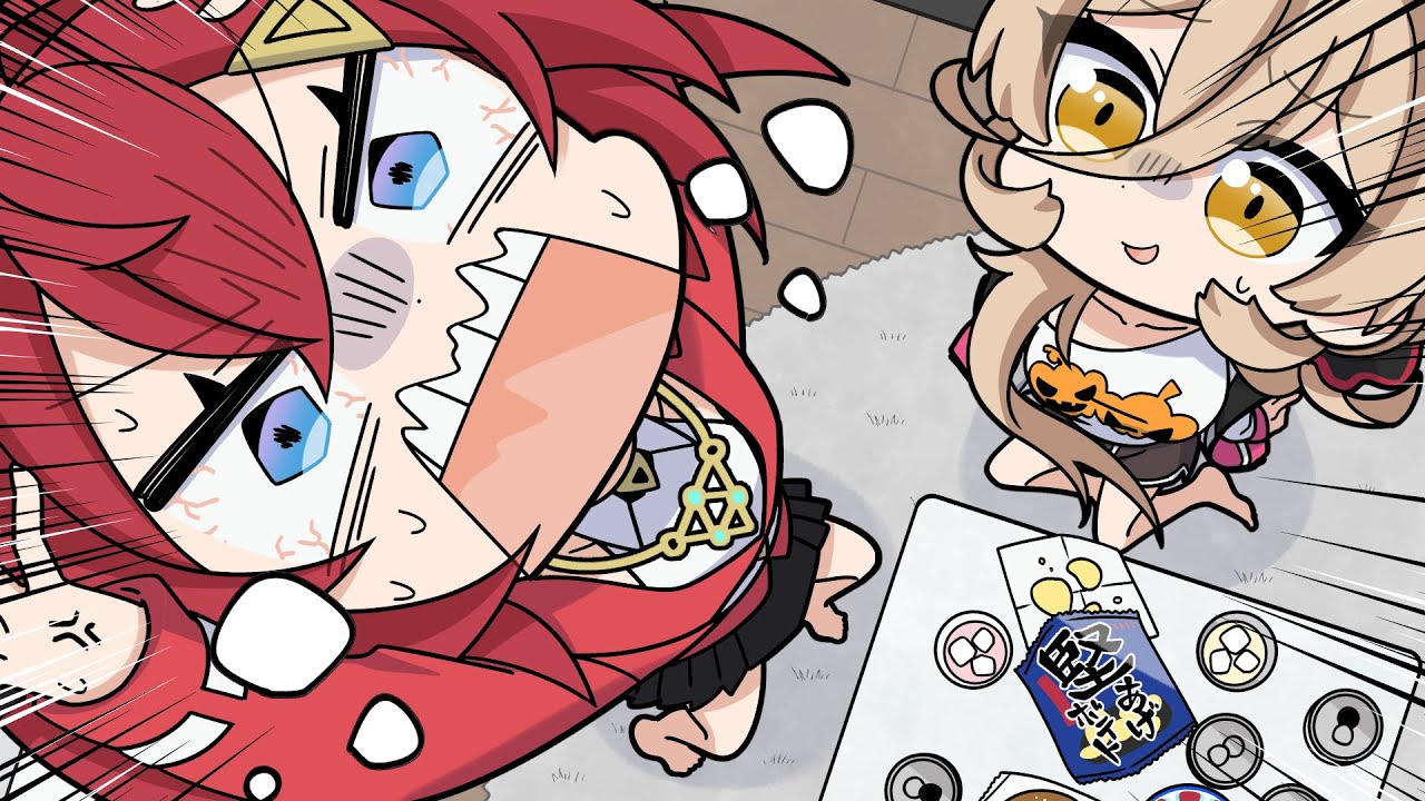 アンちゃん覚醒。これが夢女子の業【手描き切り抜き/にじさんじ/アンジュ・カトリーナ/ニュイ・ソシエール/ちぇりーぺぇ】